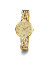 Guess Bejeweled Women 32 mm Gold Dial Analog Watch GW0868L2