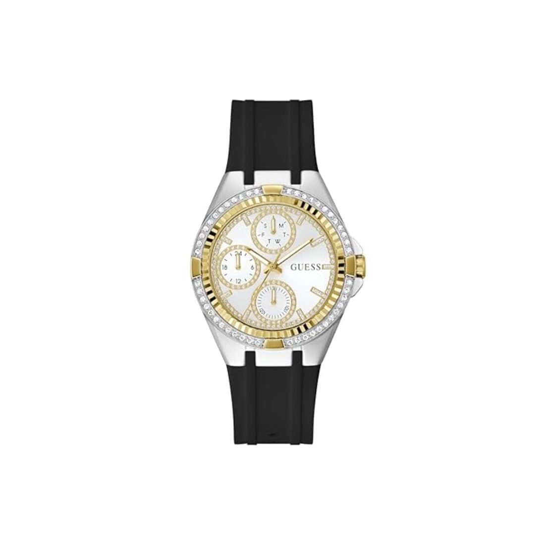 Guess Savvy 39 mm Silver Dial Multi Function Women Watch GW0879L1