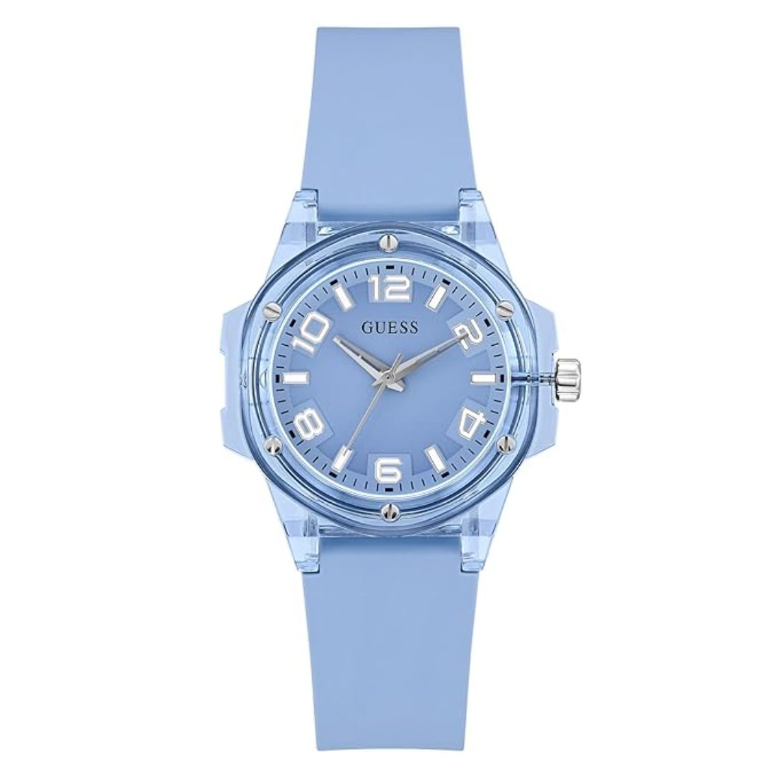 Guess Mini Hype 34 mm Ice Blue Dial Analog Women Watch GW0880L1