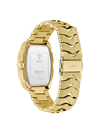 Guess Trend 40 mm Gold Dial Men Chrono Watch- GW0885G1
