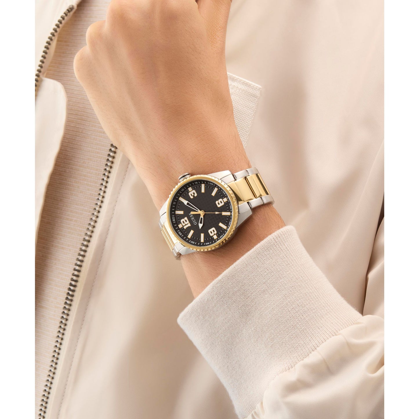 Guess Varsity G 42 mm Black Dial Men Analog Watch GW0889G2