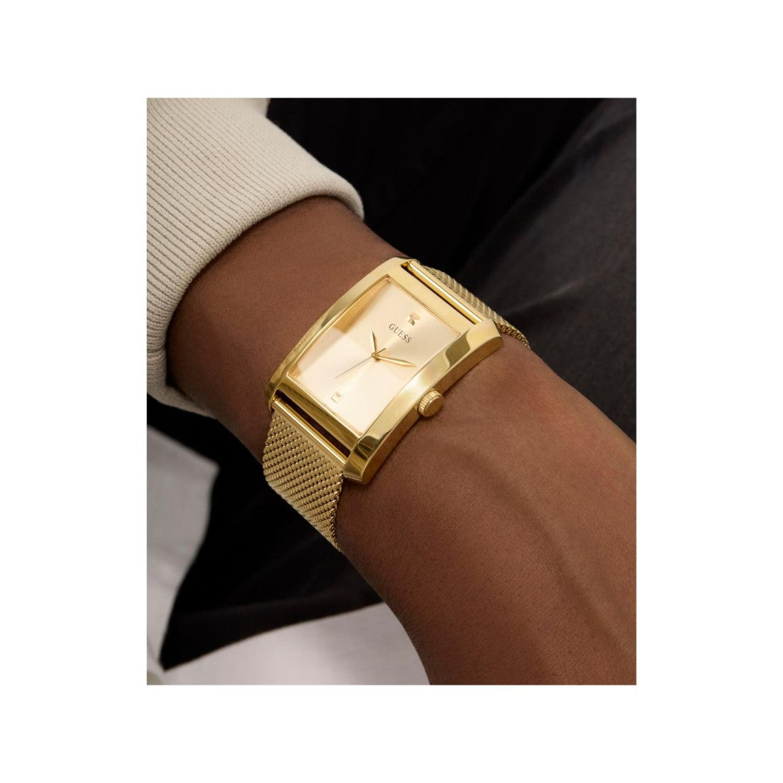 Guess Dress Men 34 mm Champagne Dial Analog Watch GW0898G1