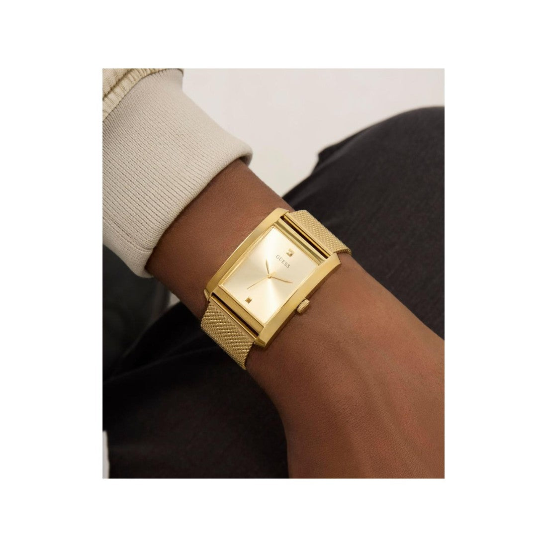 Guess Dress Men 34 mm Champagne Dial Analog Watch GW0898G1
