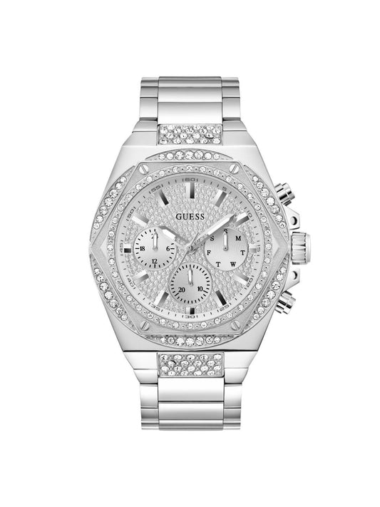 Guess Trend 47 mm Silver Dial Men Chrono Watch- GW0899G1