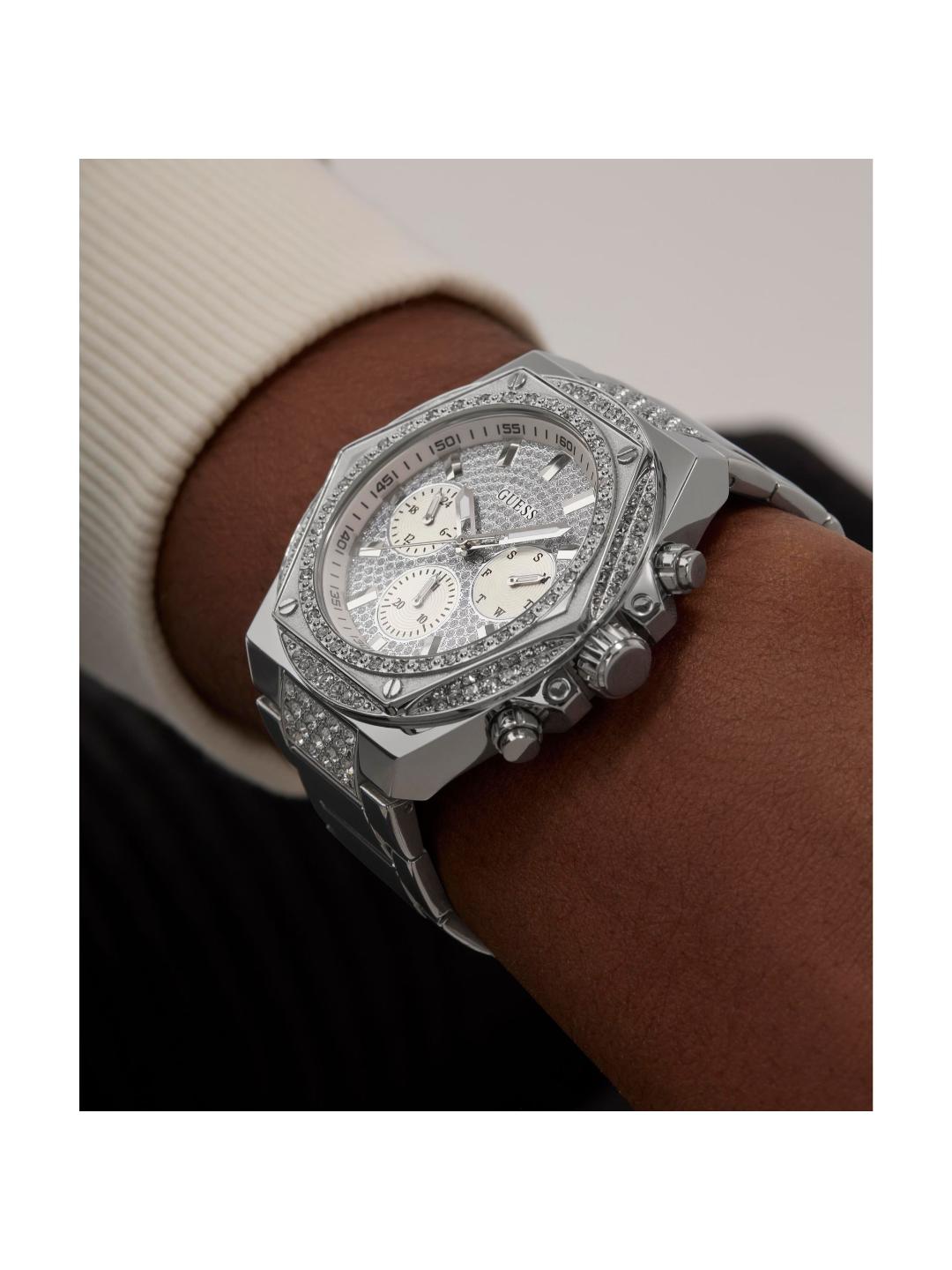 Guess Trend 47 mm Silver Dial Men Chrono Watch GW0899G1