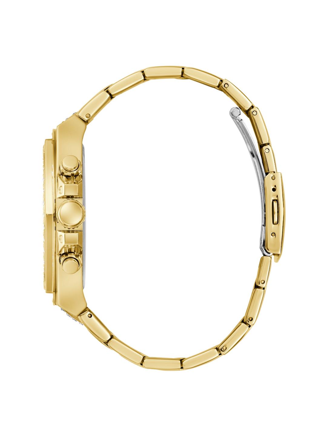 Guess Trend 47 mm Gold Dial Men Chrono Watch GW0899G2