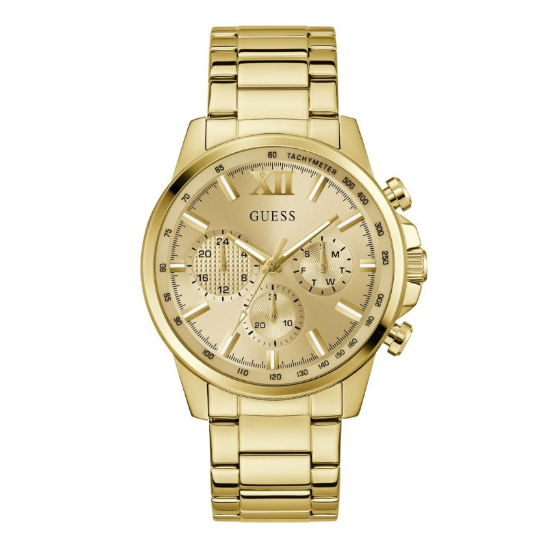 Guess Dress Men 44 mm Champagne Dial Chrono Watch GW0900G2