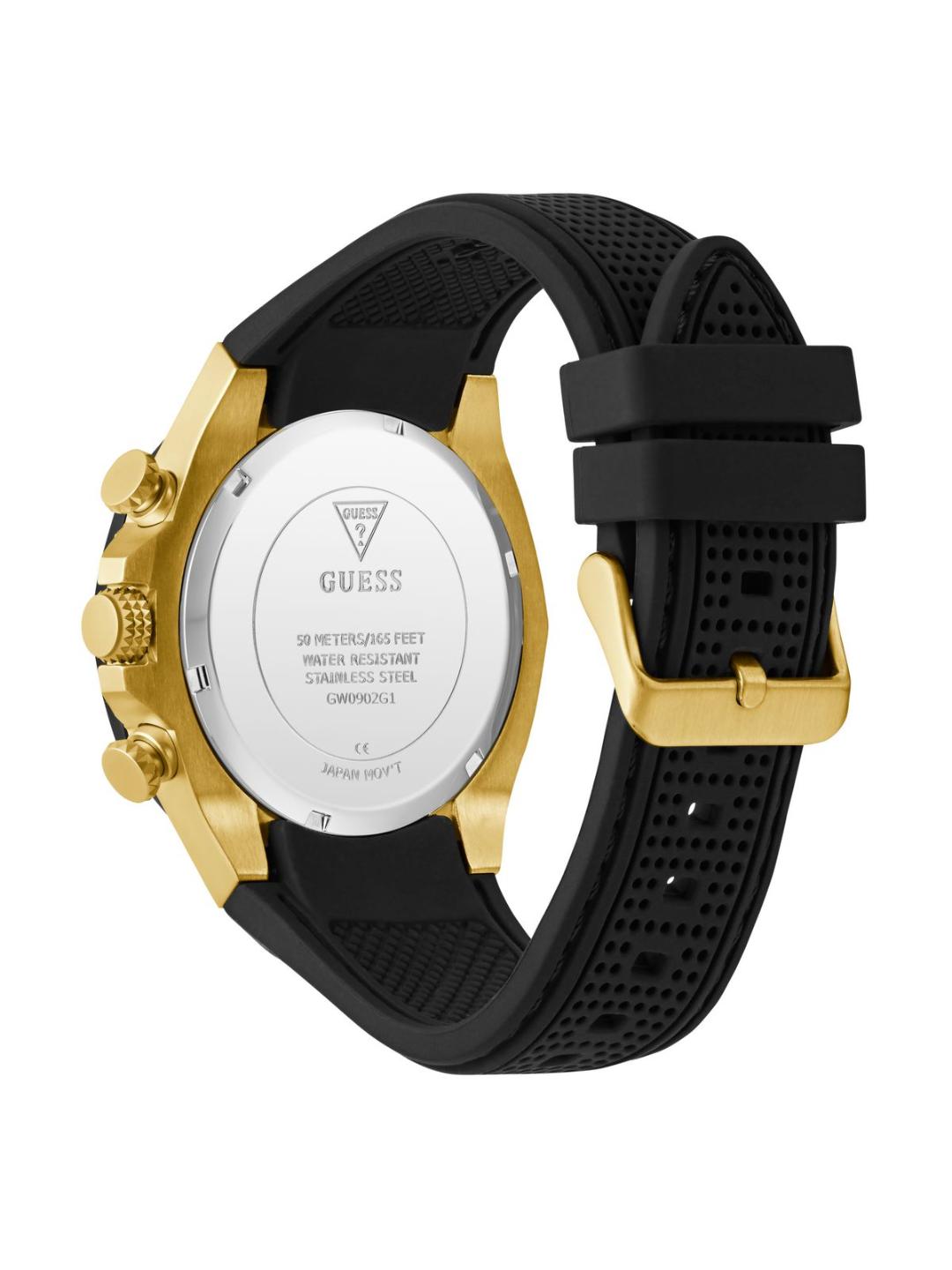 Guess Sport Men 46 mm Black Dial Chrono Watch GW0902G1