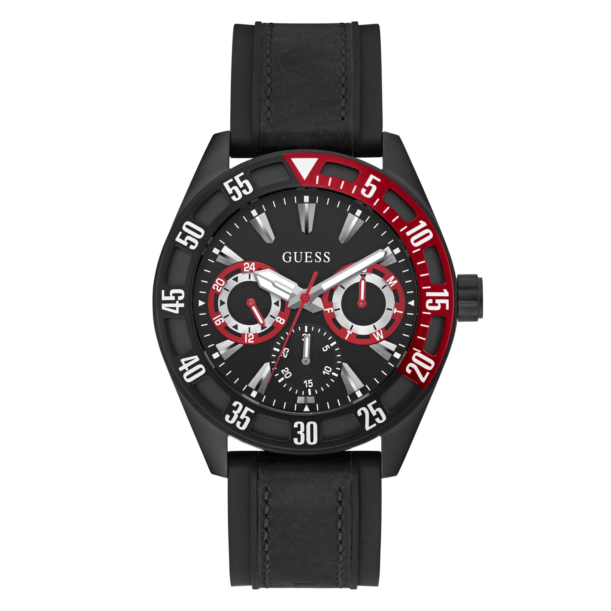 Guess Sport 44 mm Black Dial Men Chrono  Watch GW0903G2