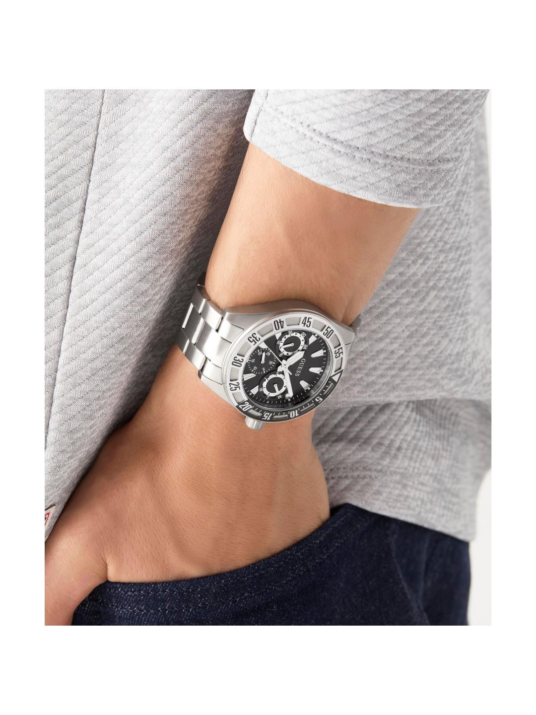 Guess Sport 44 mm Black Dial Men Chrono Watch GW0904G1