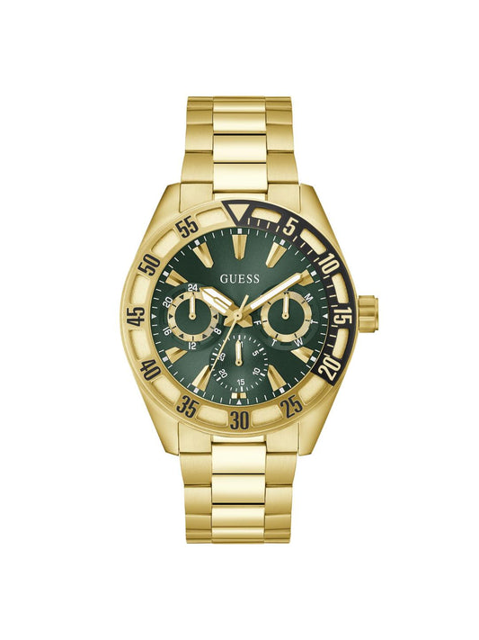 Guess Sport 44 mm Green Dial Men Chrono Watch- GW0904G2