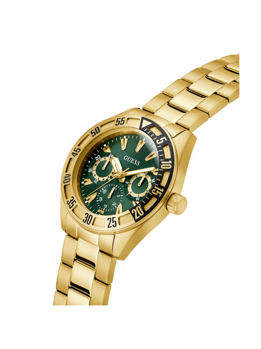 Guess Sport 44 mm Green Dial Men Chrono Watch GW0904G2