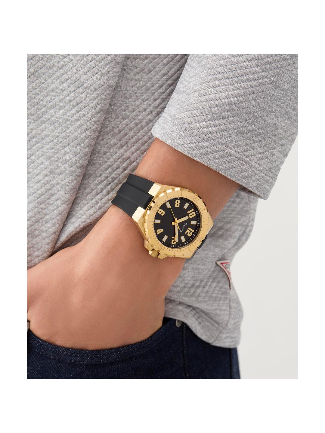 Guess Sport Men 44 mm Black Analog Watch GW0906G2