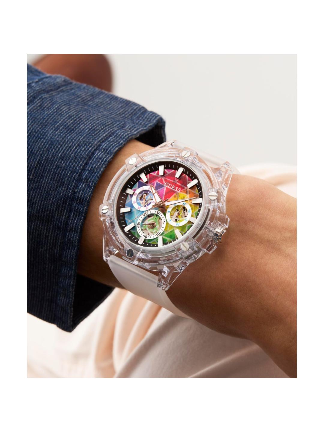 Guess Trend Men 48 mm Multicolor Dial Chrono Watch GW0908G3
