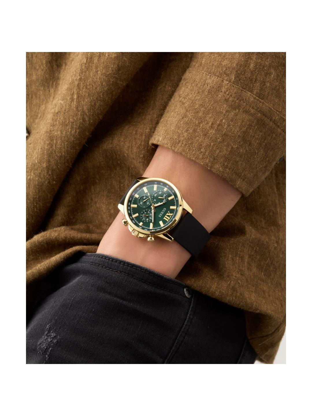 Guess Dress Men 44 mm Green Dial Chrono Watch GW0913G4