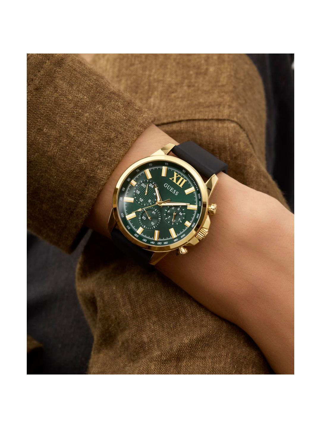 Guess Dress Men 44 mm Green Dial Chrono Watch GW0913G4