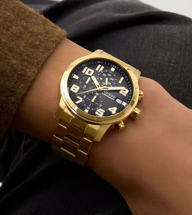 Guess Sport 44 mm Black Dial Men Chrono Watch GW0917G2