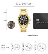 Guess Sport 44 mm Black Dial Men Chrono Watch GW0917G2