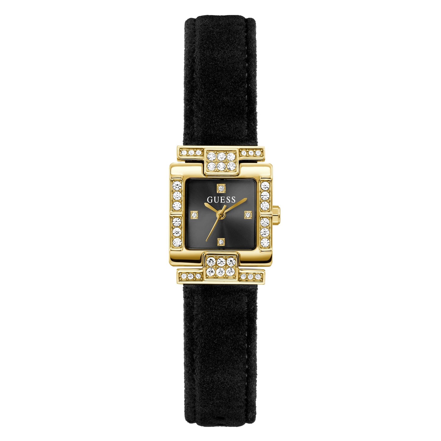 Guess Bejeweled 21 mm Black Dial Women Analog Watch GW0923L2