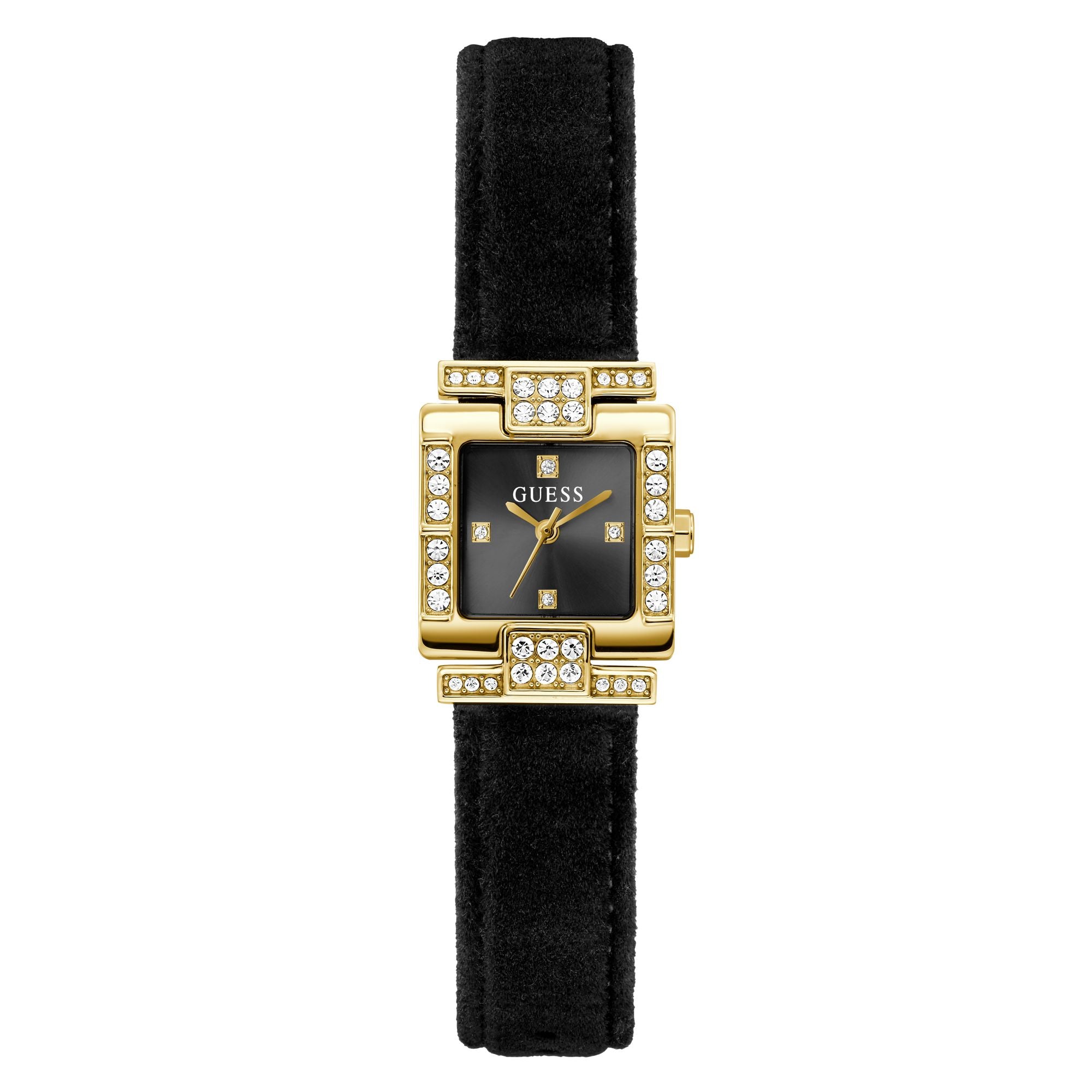 Guess Bejeweled 21 mm Black Dial Women Analog Watch GW0923L2