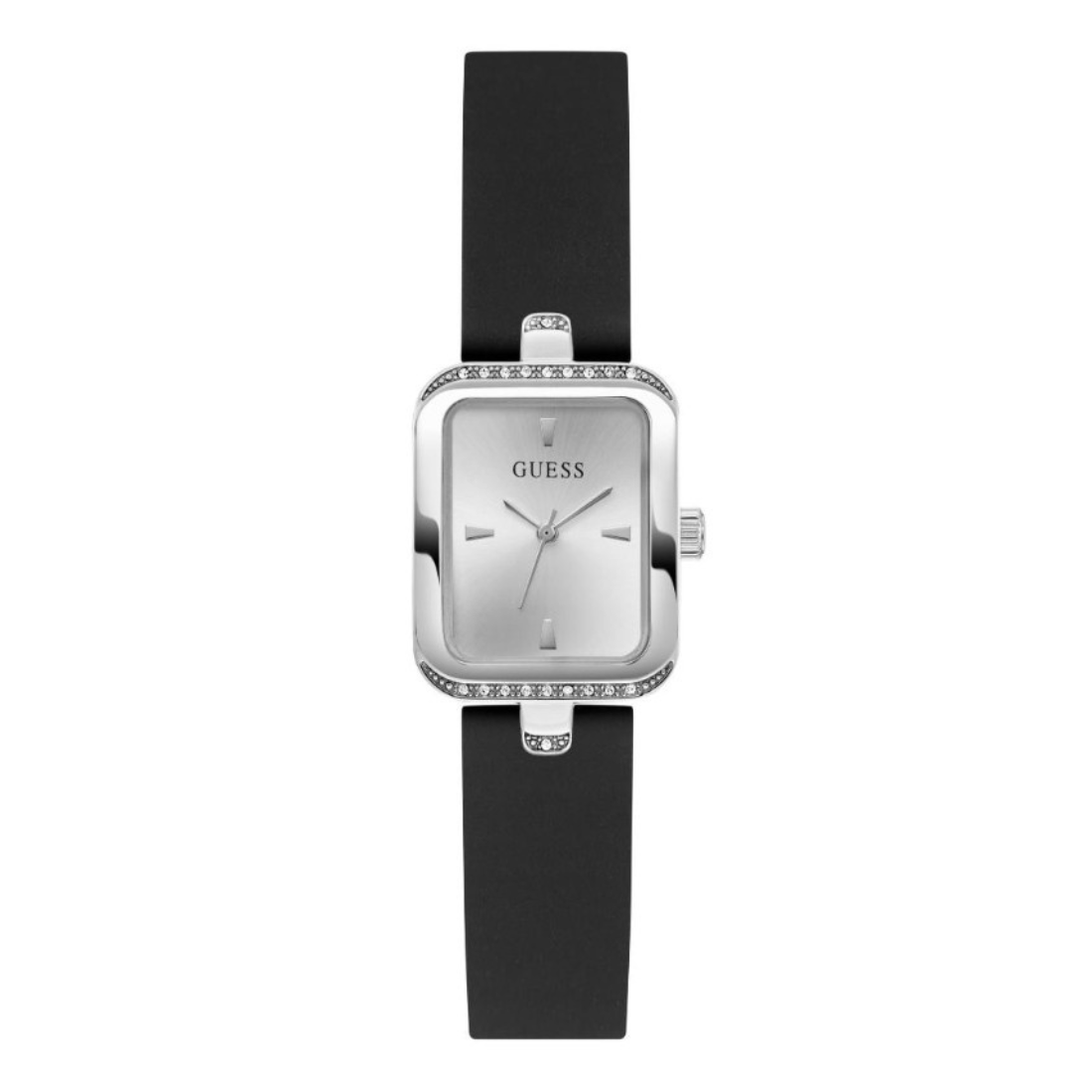Guess Bejeweled Women 22 mm Silver Dial Analog Watch GW0926L1