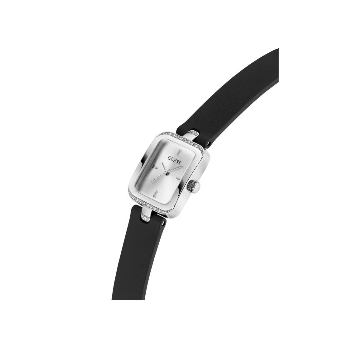 Guess Bejeweled Women 22 mm Silver Dial Analog Watch GW0926L1