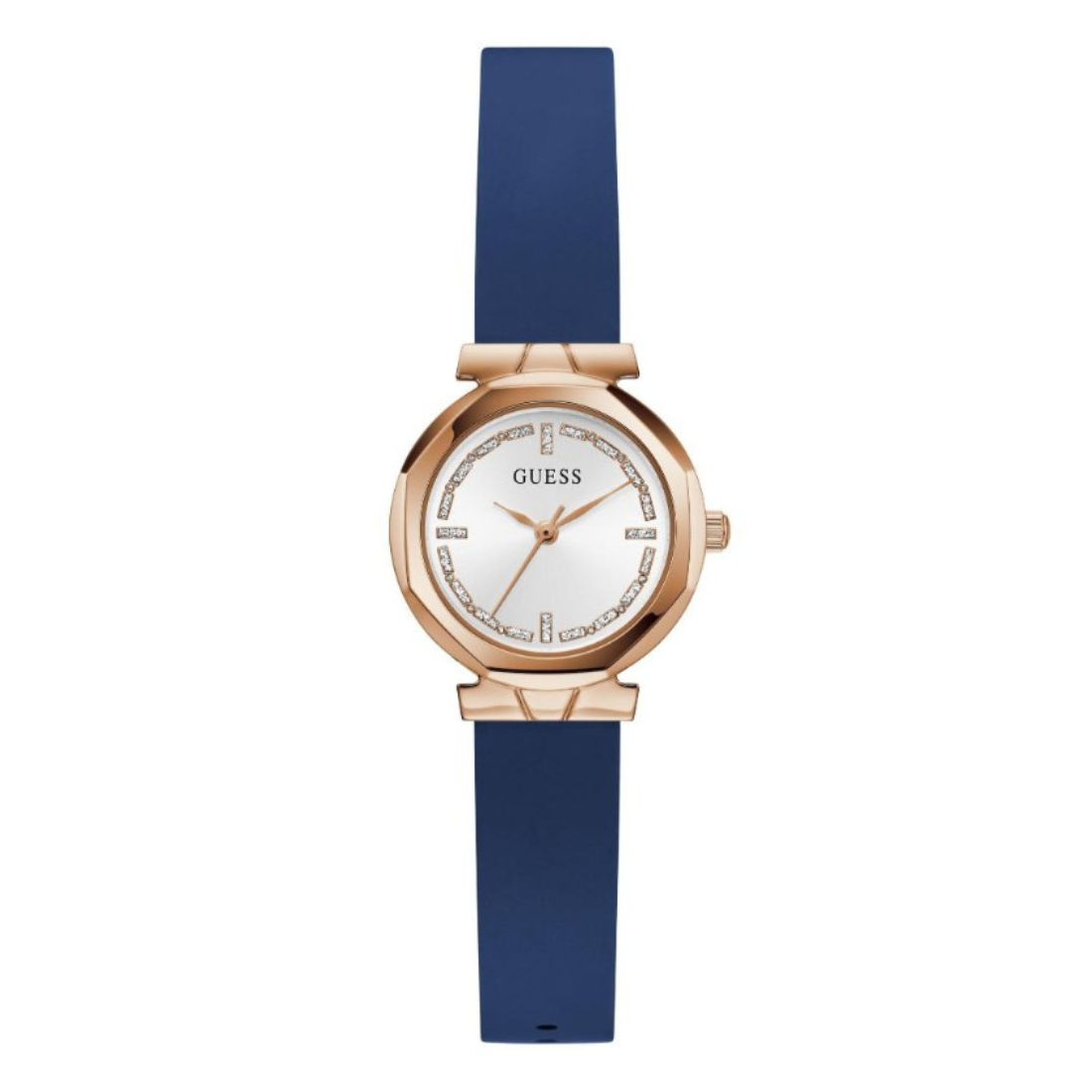Guess Bejeweled Women 26 mm White Dial Analog Watch GW0928L3