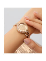 Guess Bejeweled Women 28 mm Rose Gold Dial Analog Watch GW0929L3