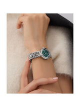 Guess Bejeweled 28 mm Green Dial Women Analog Watch GW0930L1