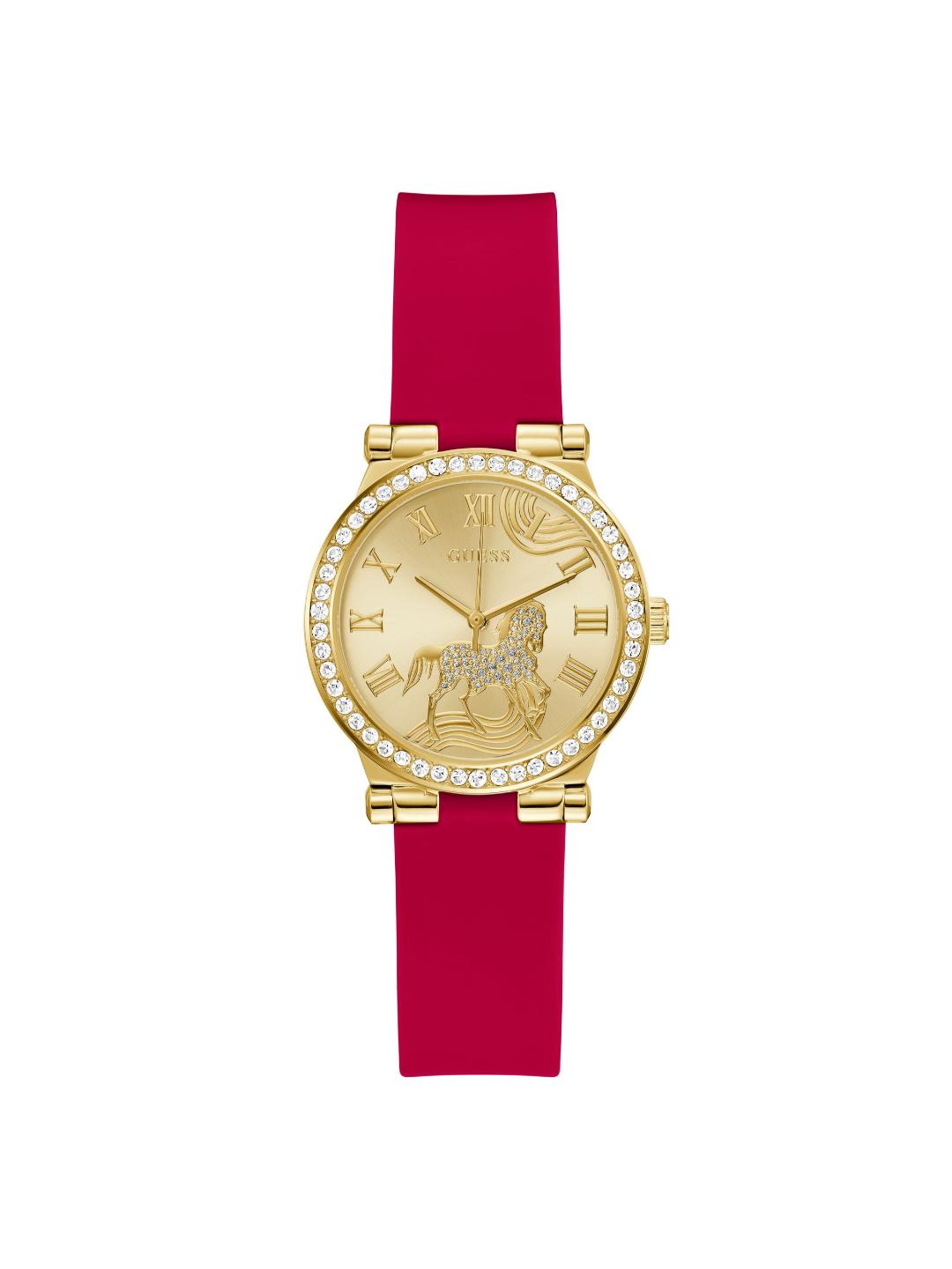 Guess Dress 32 mm Champagne Dial Analog Women Watch GW0937L1
