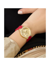 Guess Dress 32 mm Champagne Dial Analog Women Watch GW0937L1