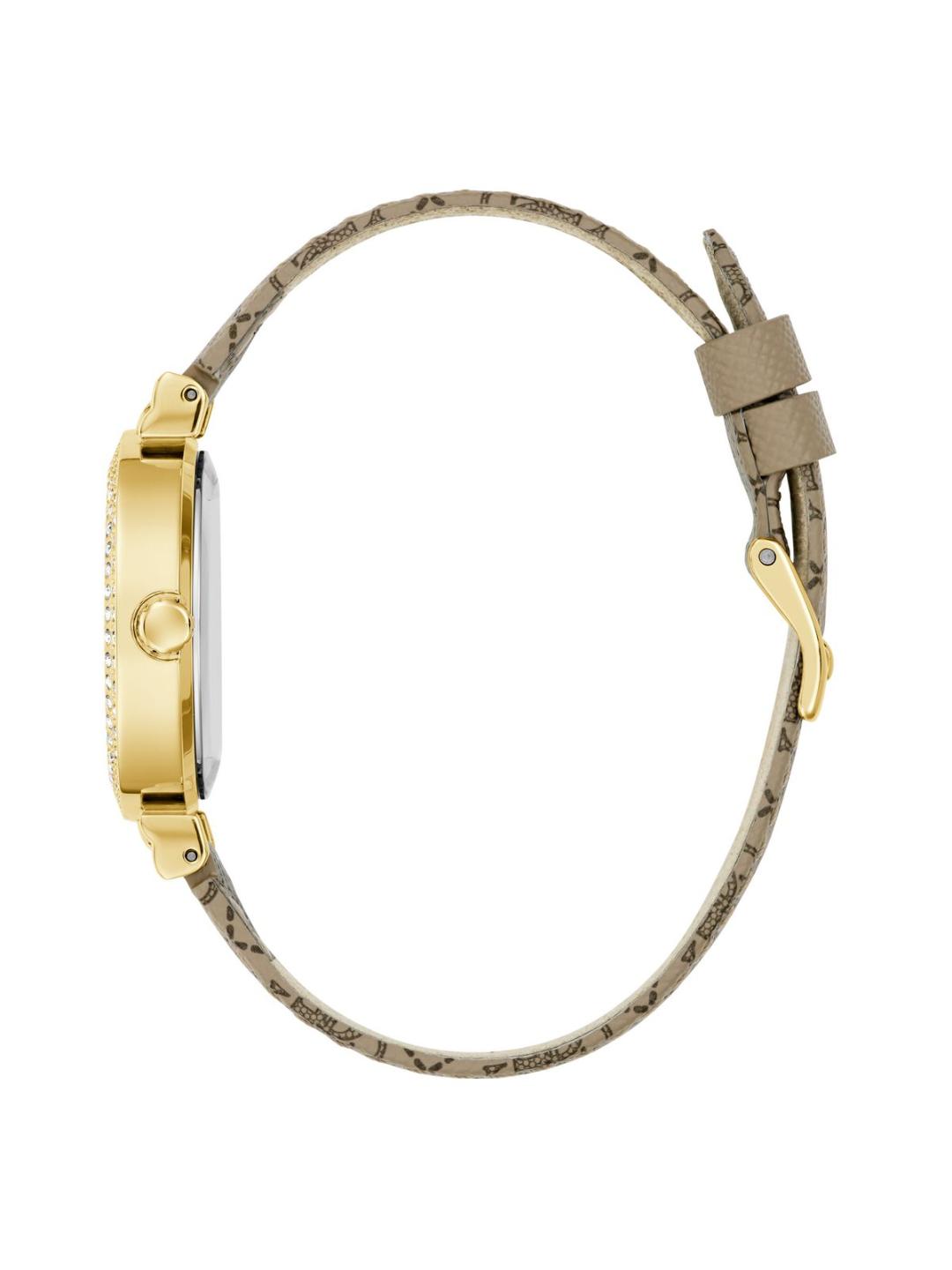 Guess Trend Women 32 mm Gold Dial Analog Watch GW0943L2