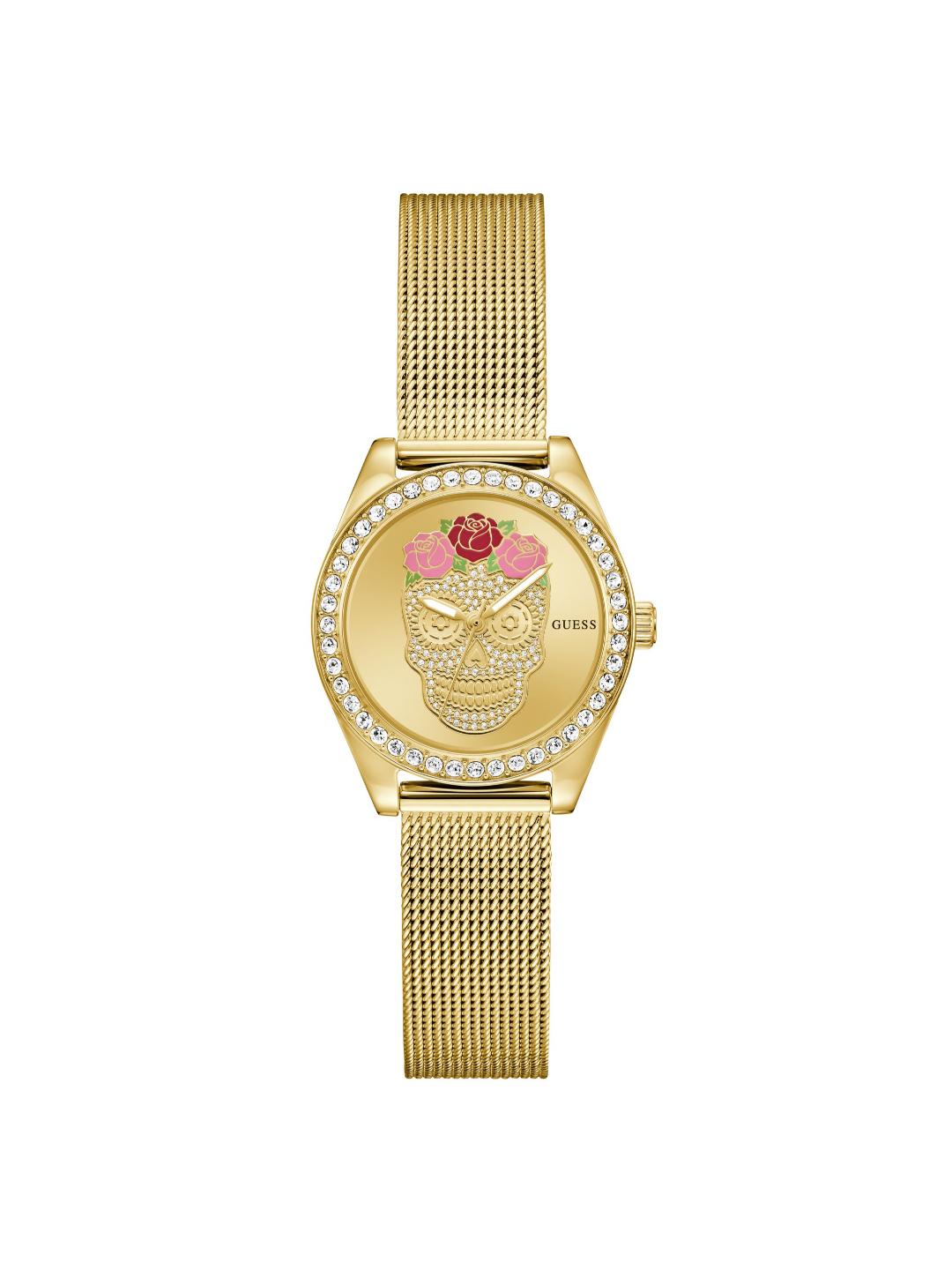 Guess Trend 30 mm Champagne Dial Analog Women Watch GW0946L1