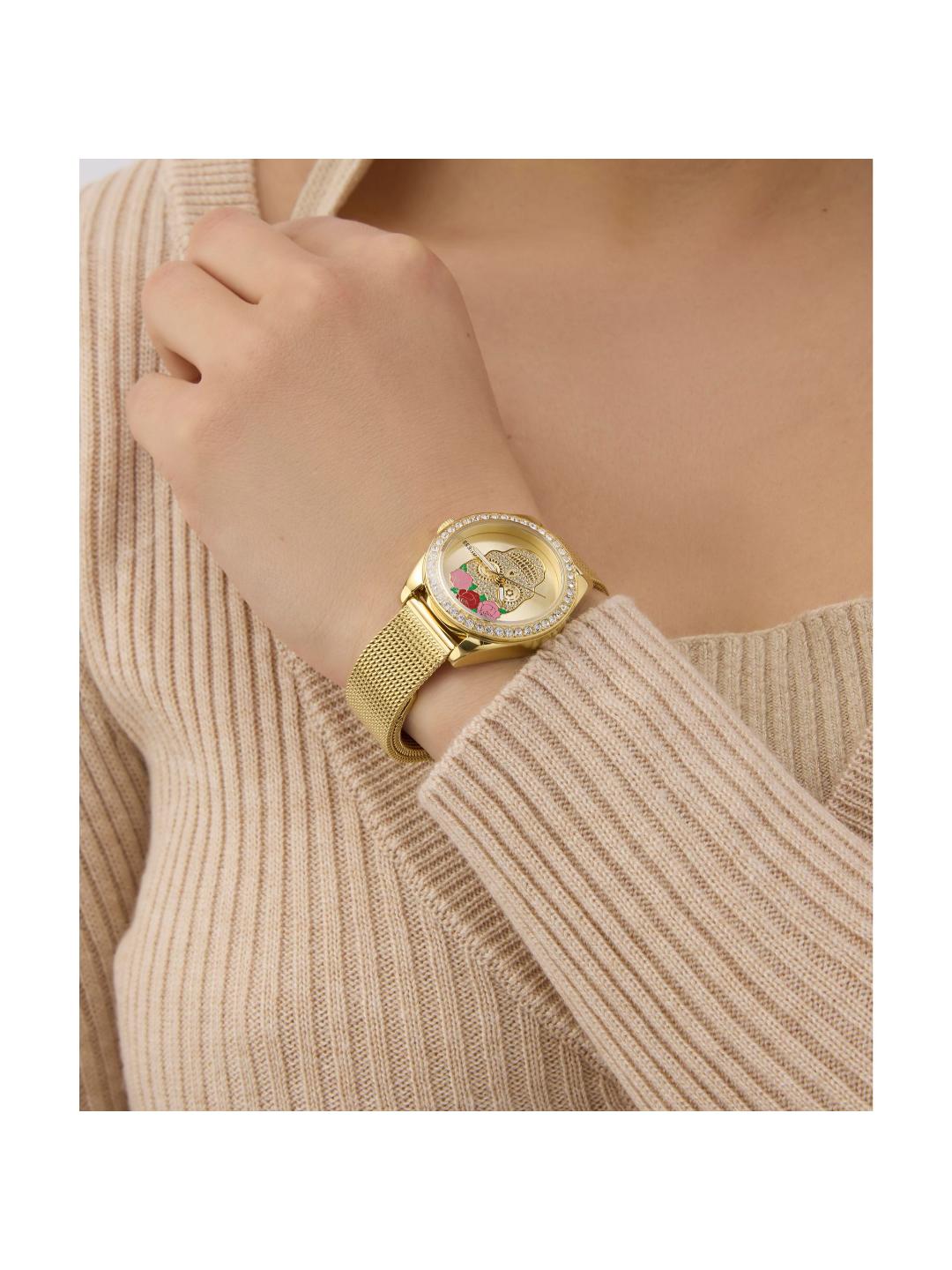 Guess Trend 30 mm Champagne Dial Analog Women Watch GW0946L1