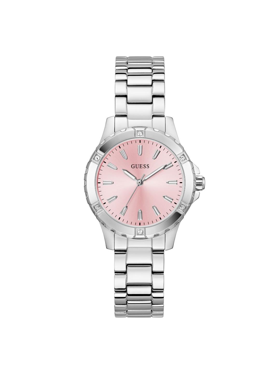 Guess Sport 35 mm Pink Dial Analog Women Watch GW0948L7