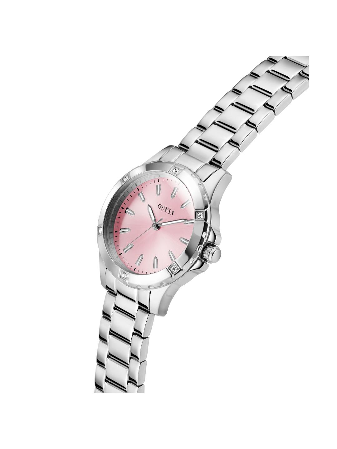 Guess Sport 35 mm Pink Dial Analog Women Watch GW0948L7