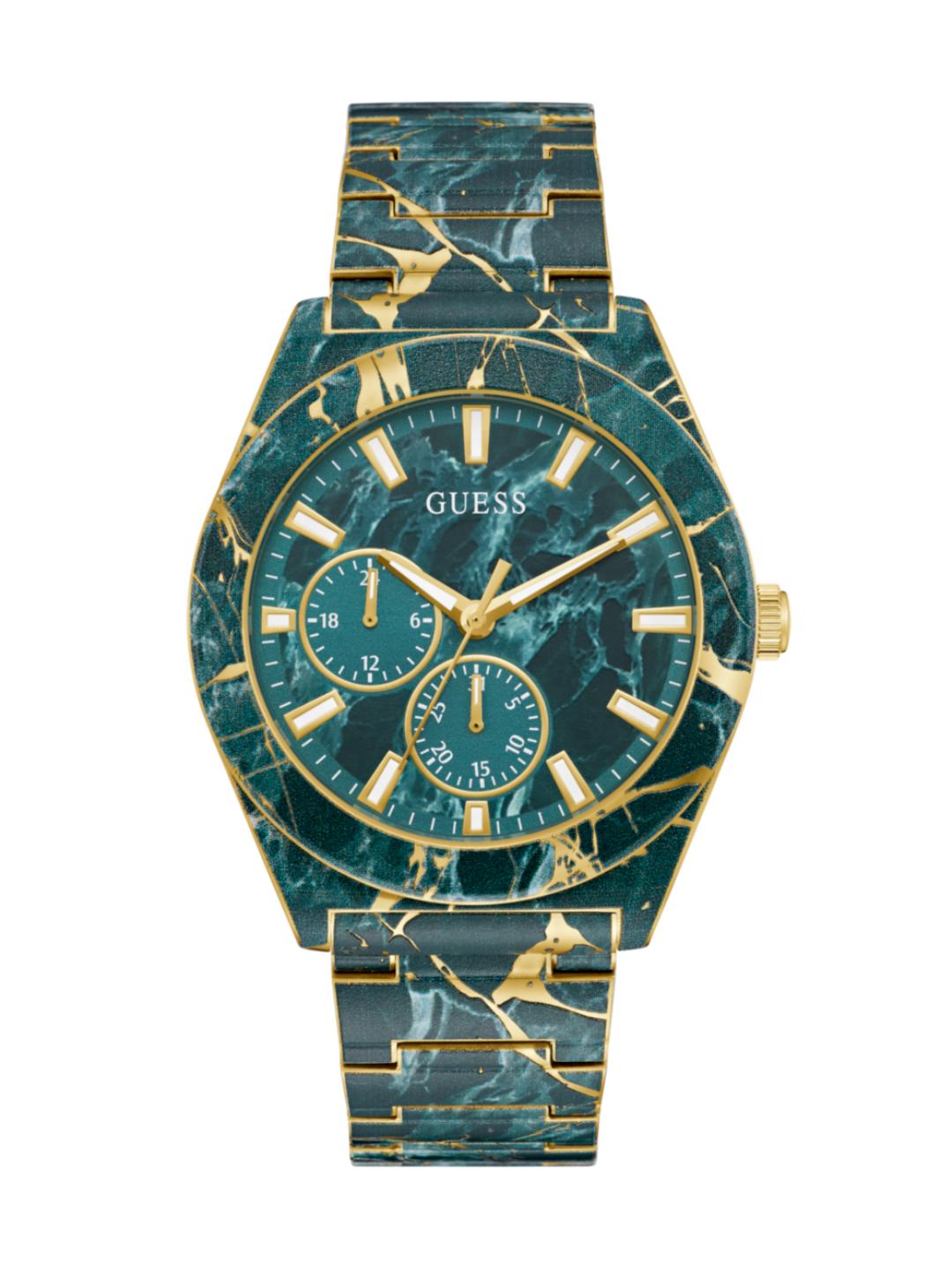 Guess Trend 44 mm Green Dial Men Quartz Analog Watch GW0953G1