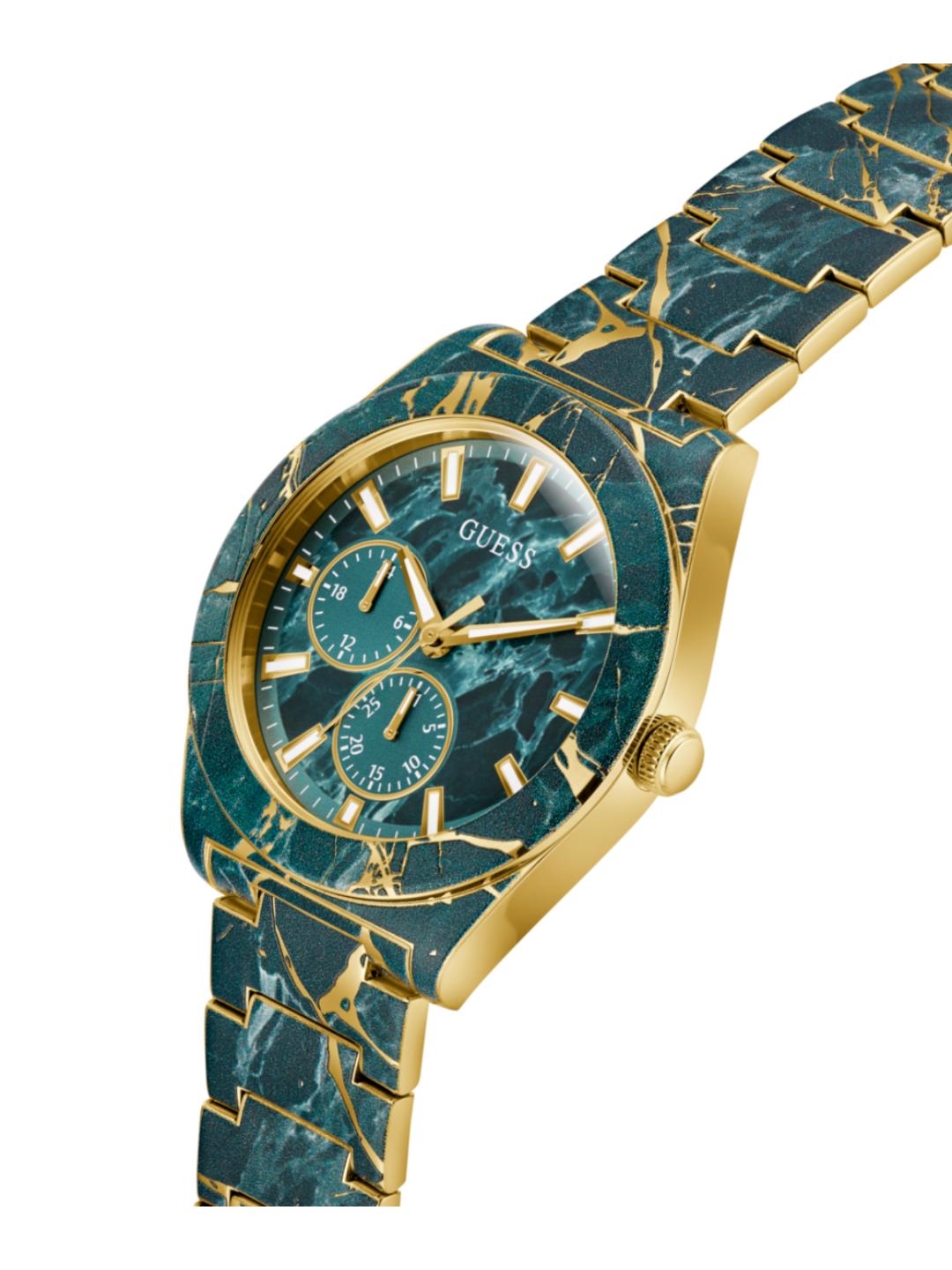 Guess Trend 44 mm Green Dial Men Quartz Analog Watch GW0953G1