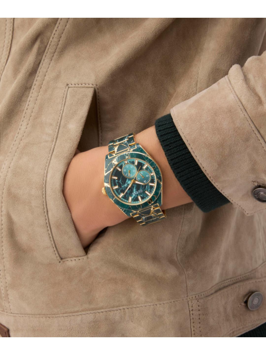 Guess Trend 44 mm Green Dial Men Quartz Analog Watch GW0953G1