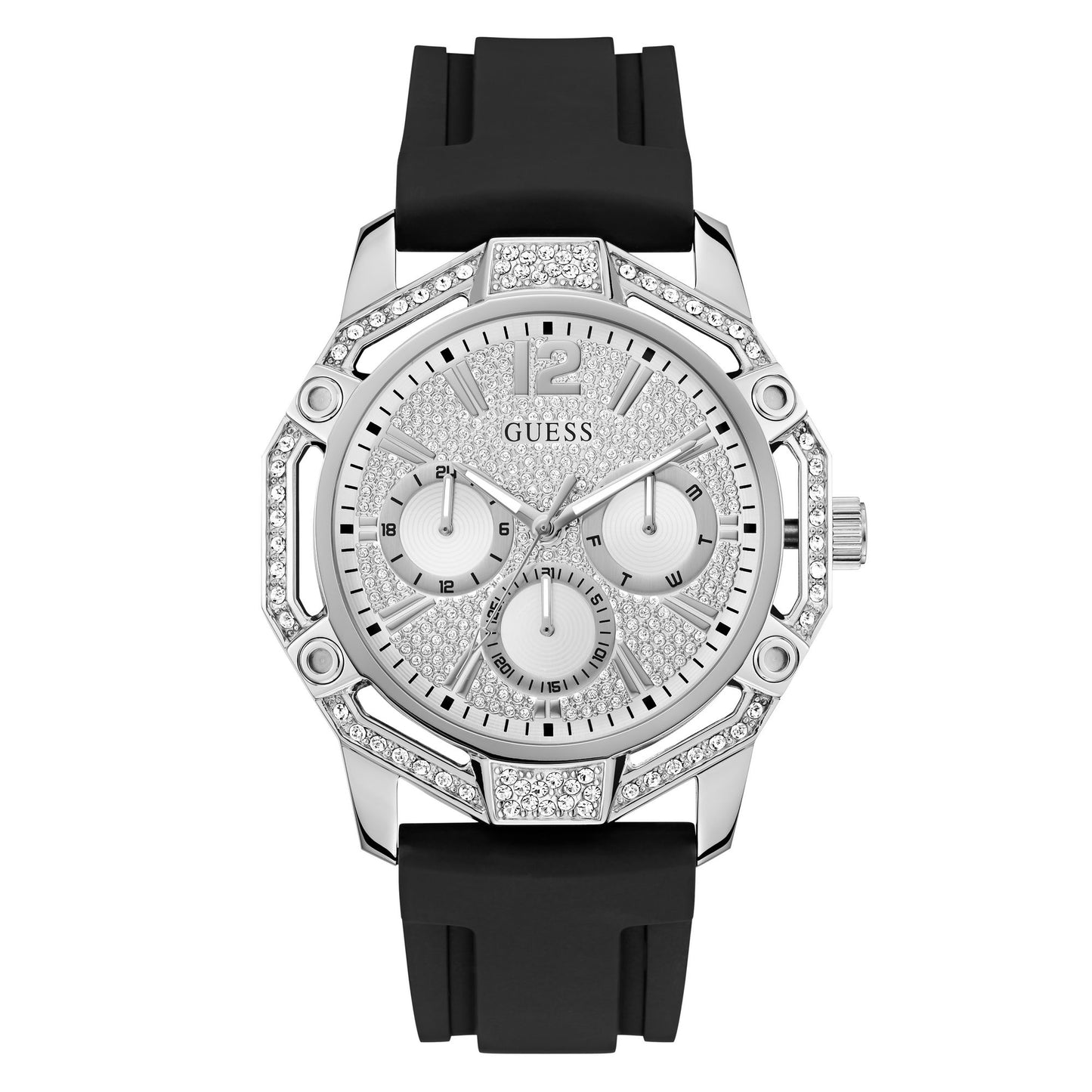 Guess Trend 46 mm Silver Dial Men Chrono  Watch GW0954G1