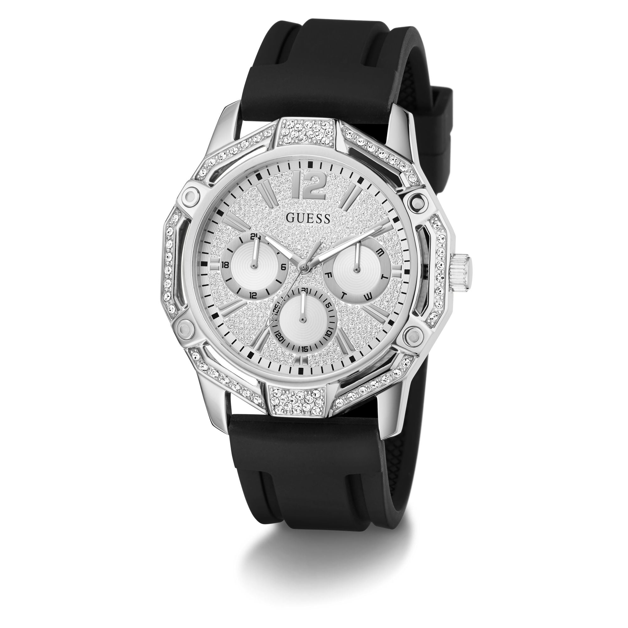 Guess Trend 46 mm Silver Dial Men Chrono  Watch GW0954G1