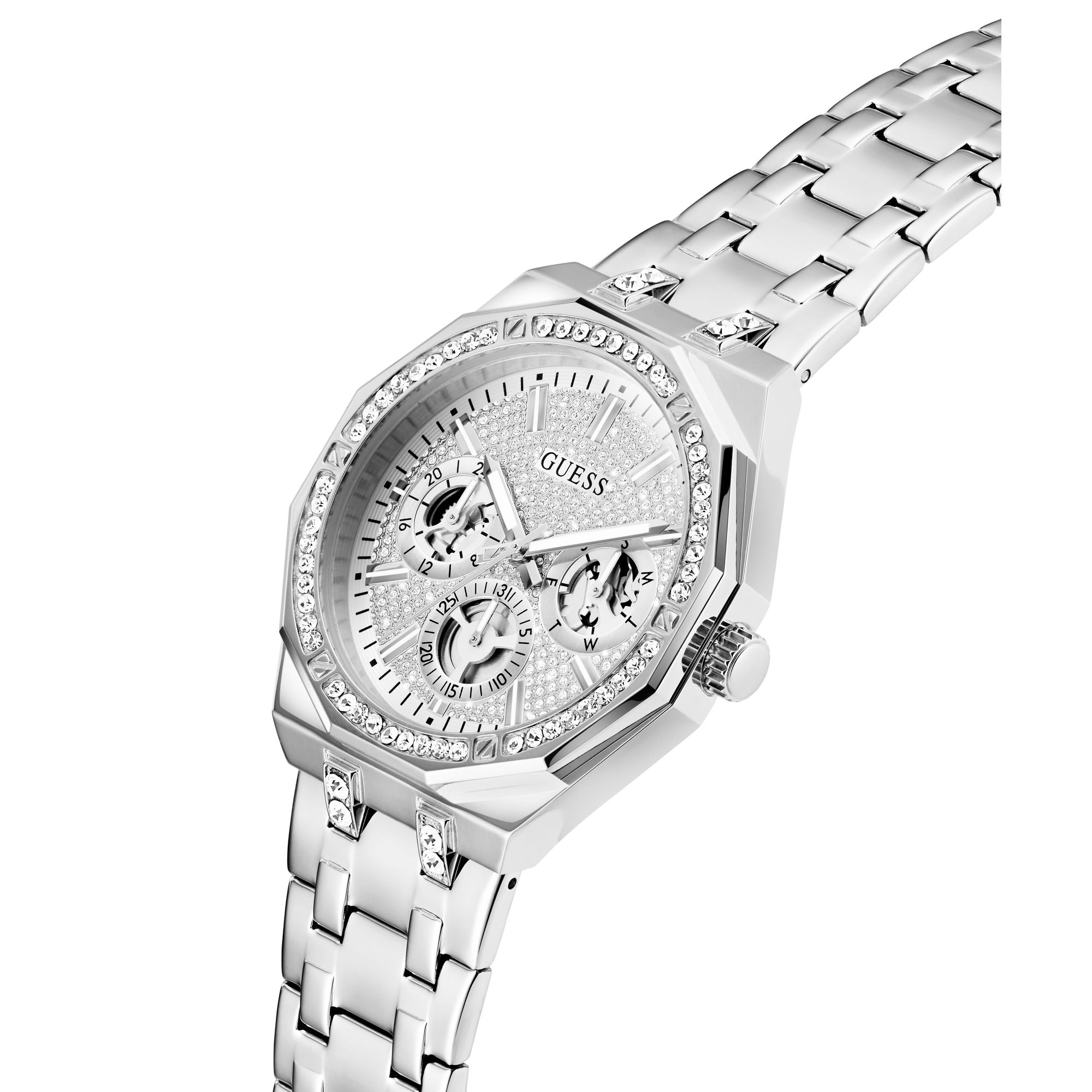 Guess Trend 43 mm Silver Dial Men Chrono Watch GW0960G1