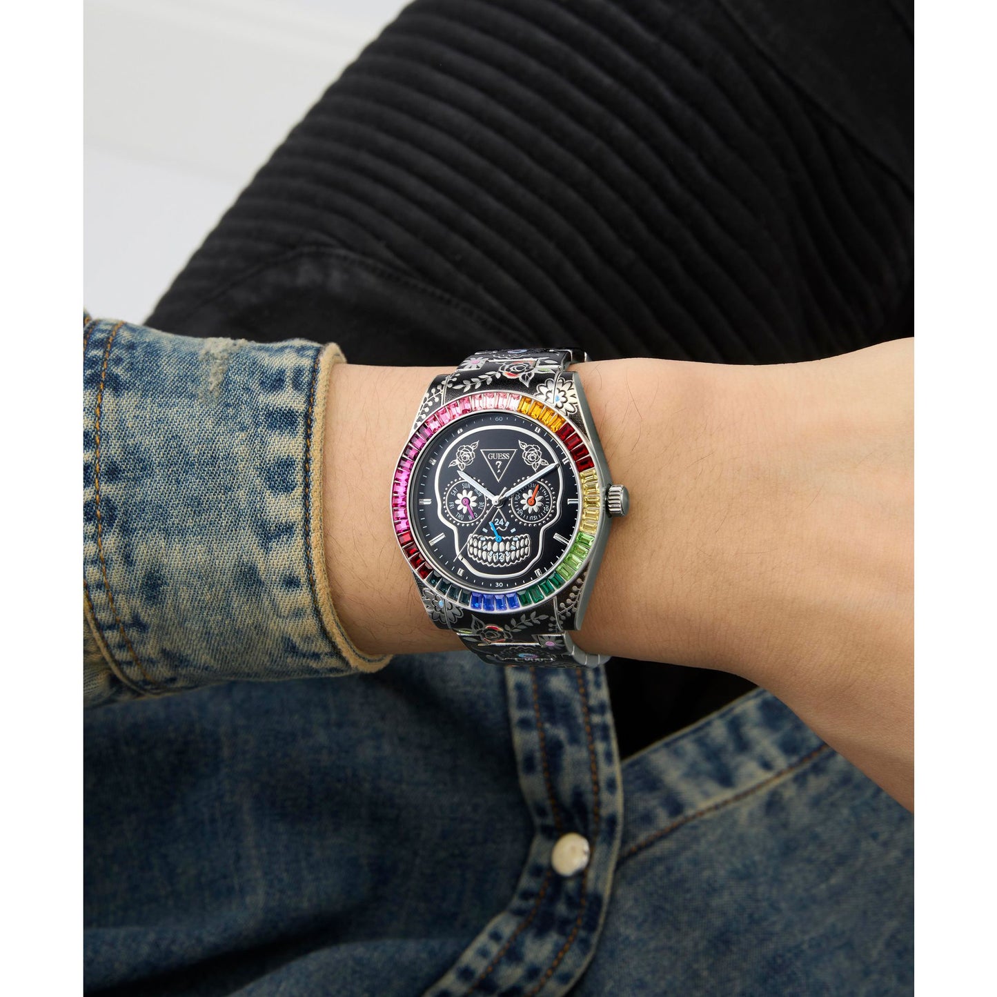 Guess Trend 42 mm Black Dial Men Chrono  Watch- GW0962G1