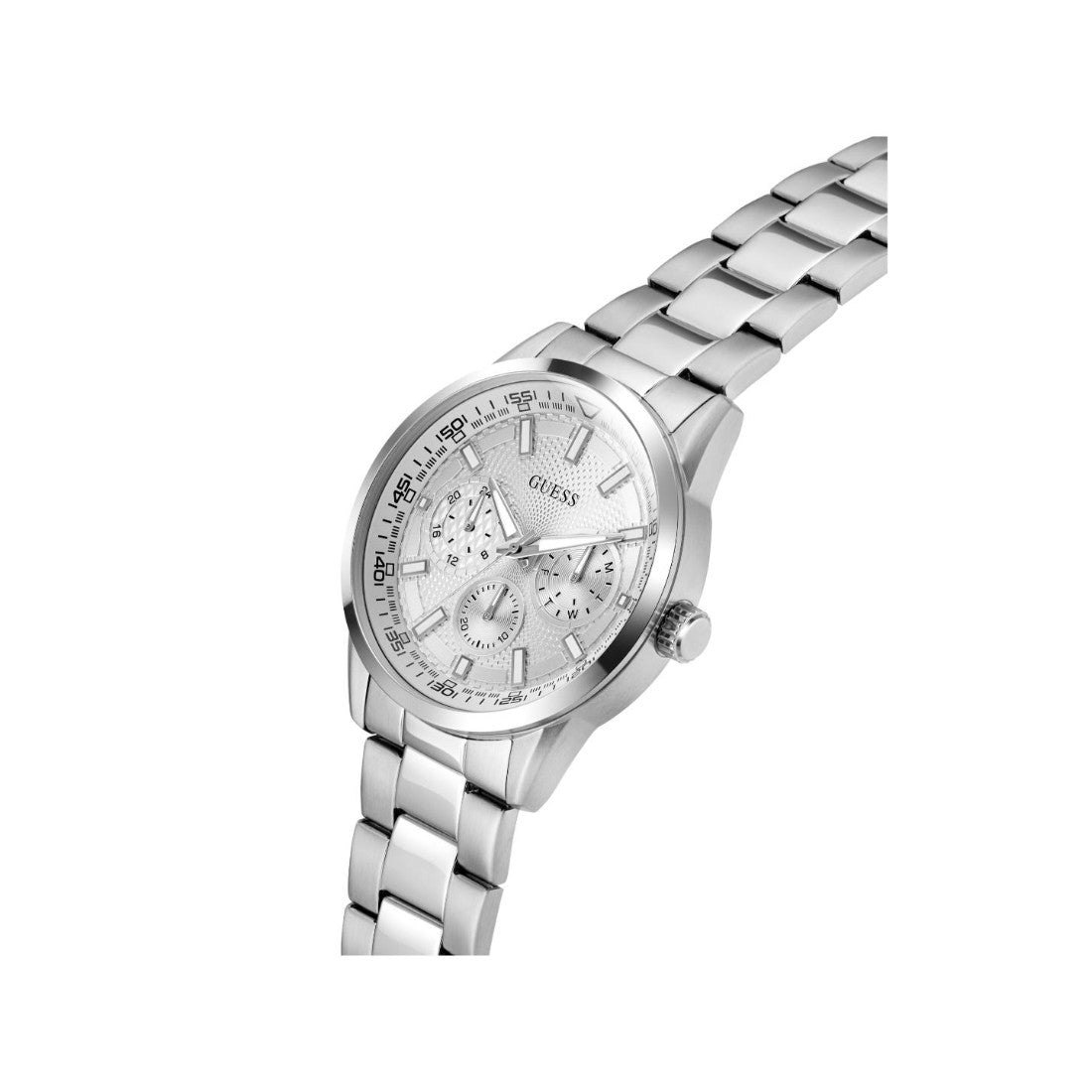 Guess Sport Men 44 mm Silver Dial Chrono Watch GW0963G1