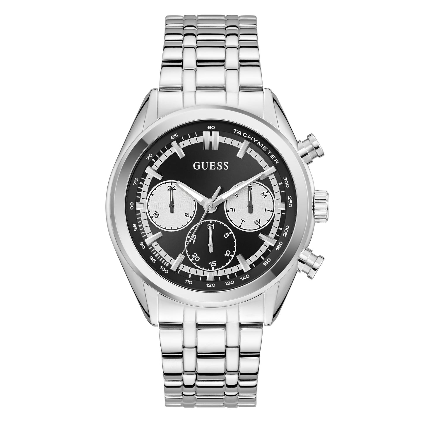 Guess Dress 44 mm Black Dial Men Chrono Watch GW0971G1