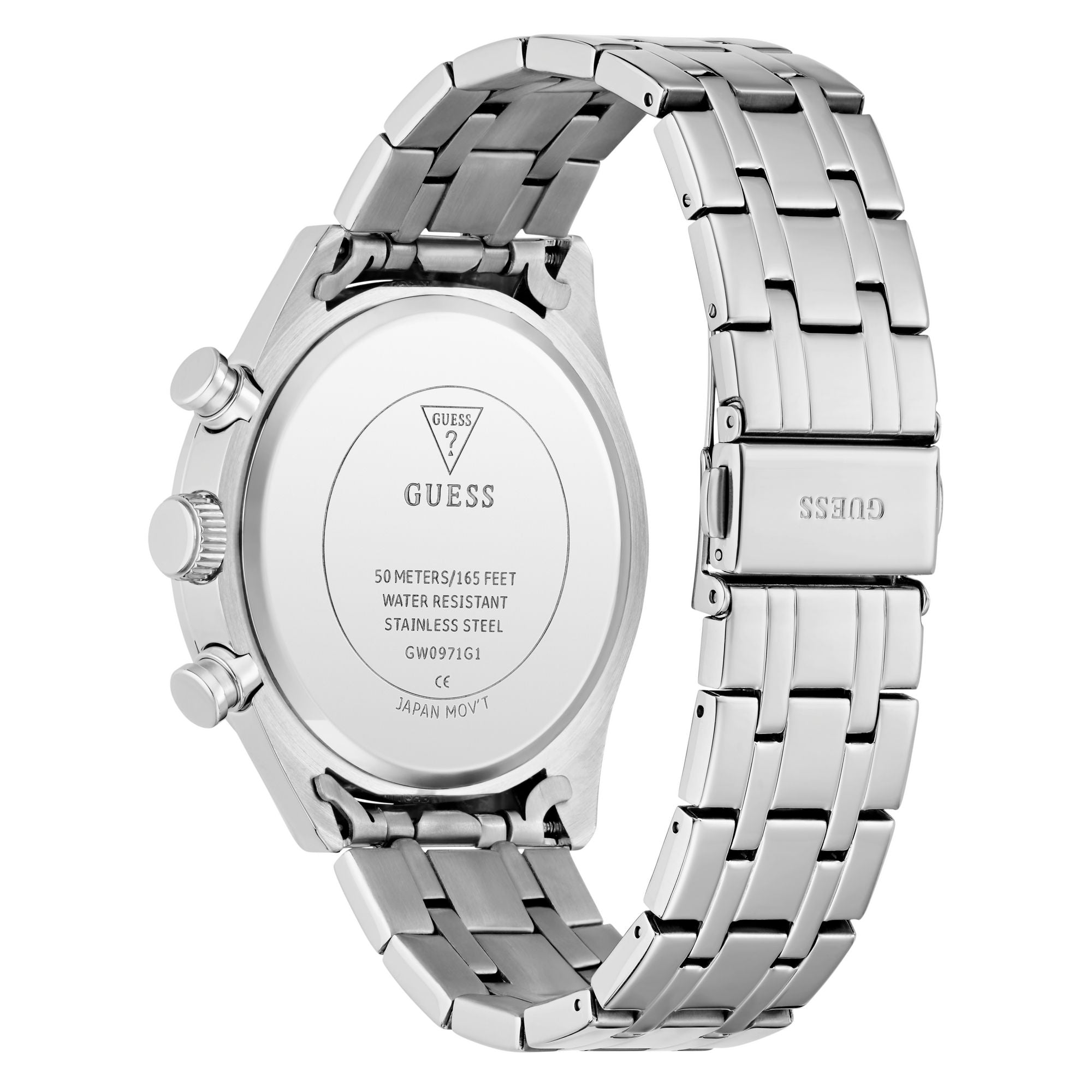 Guess Dress 44 mm Black Dial Men Chrono Watch GW0971G1