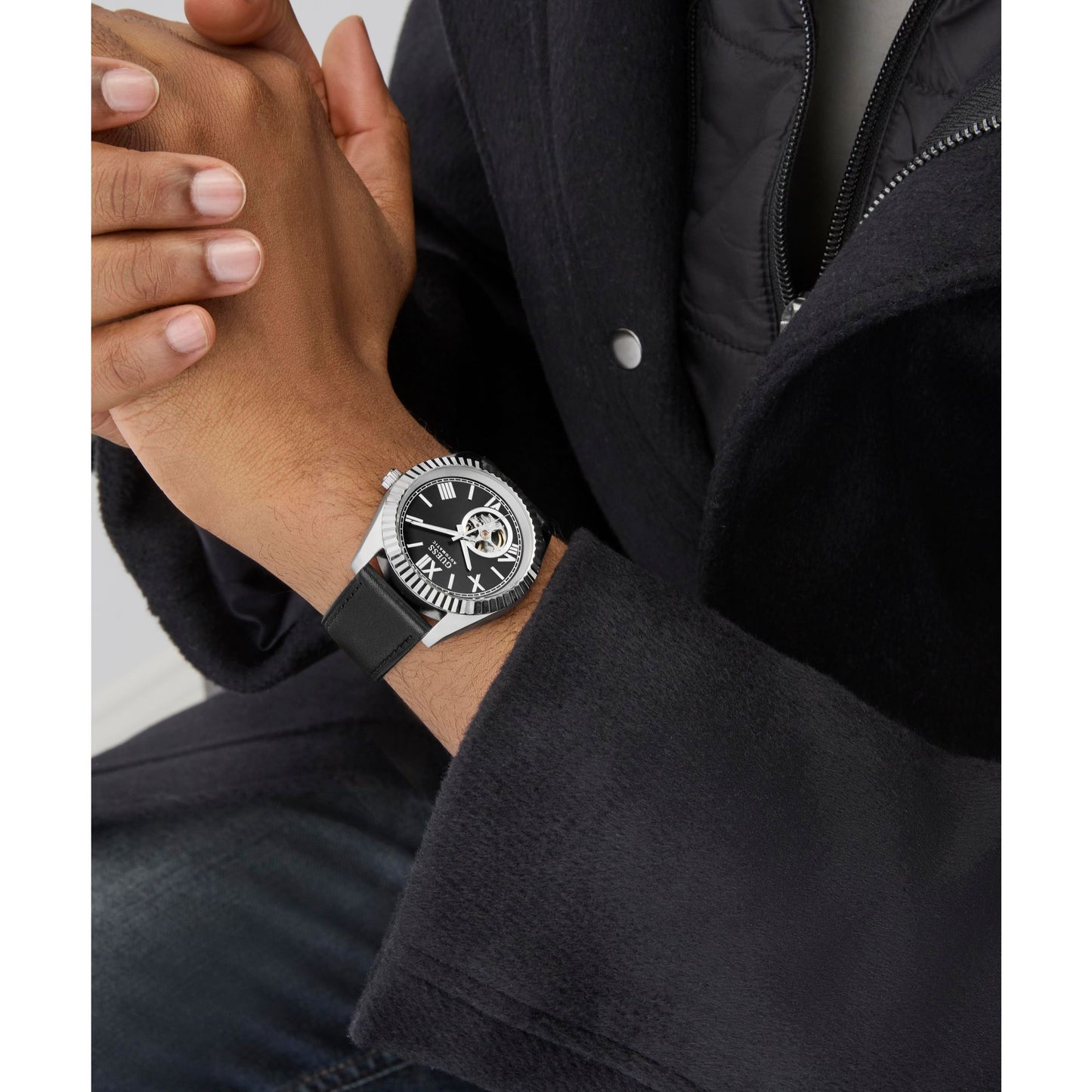 Guess Dress 42 mm Black Dial Men Analog  Watch- GW0985G1