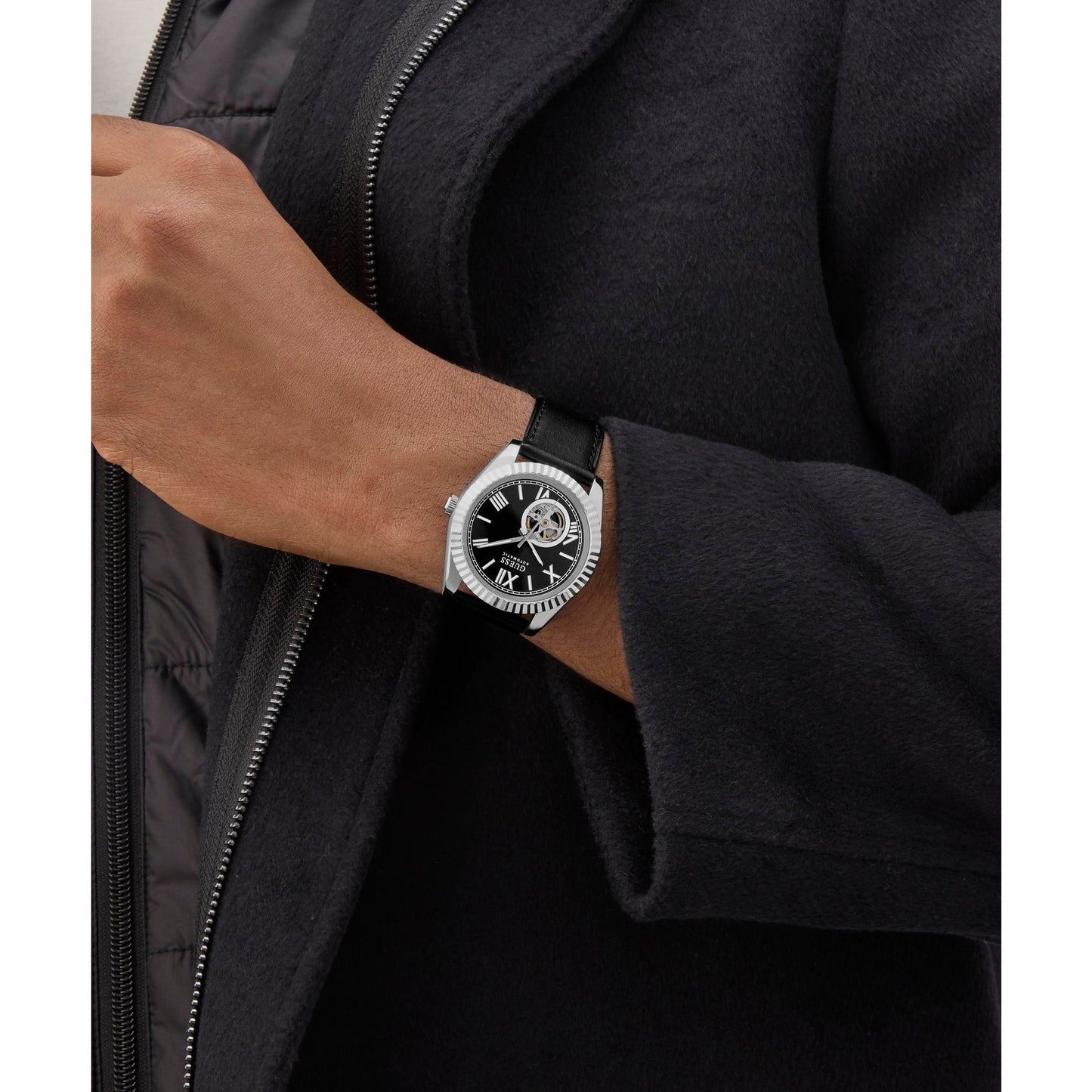 Guess Dress 42 mm Black Dial Men Analog  Watch- GW0985G1