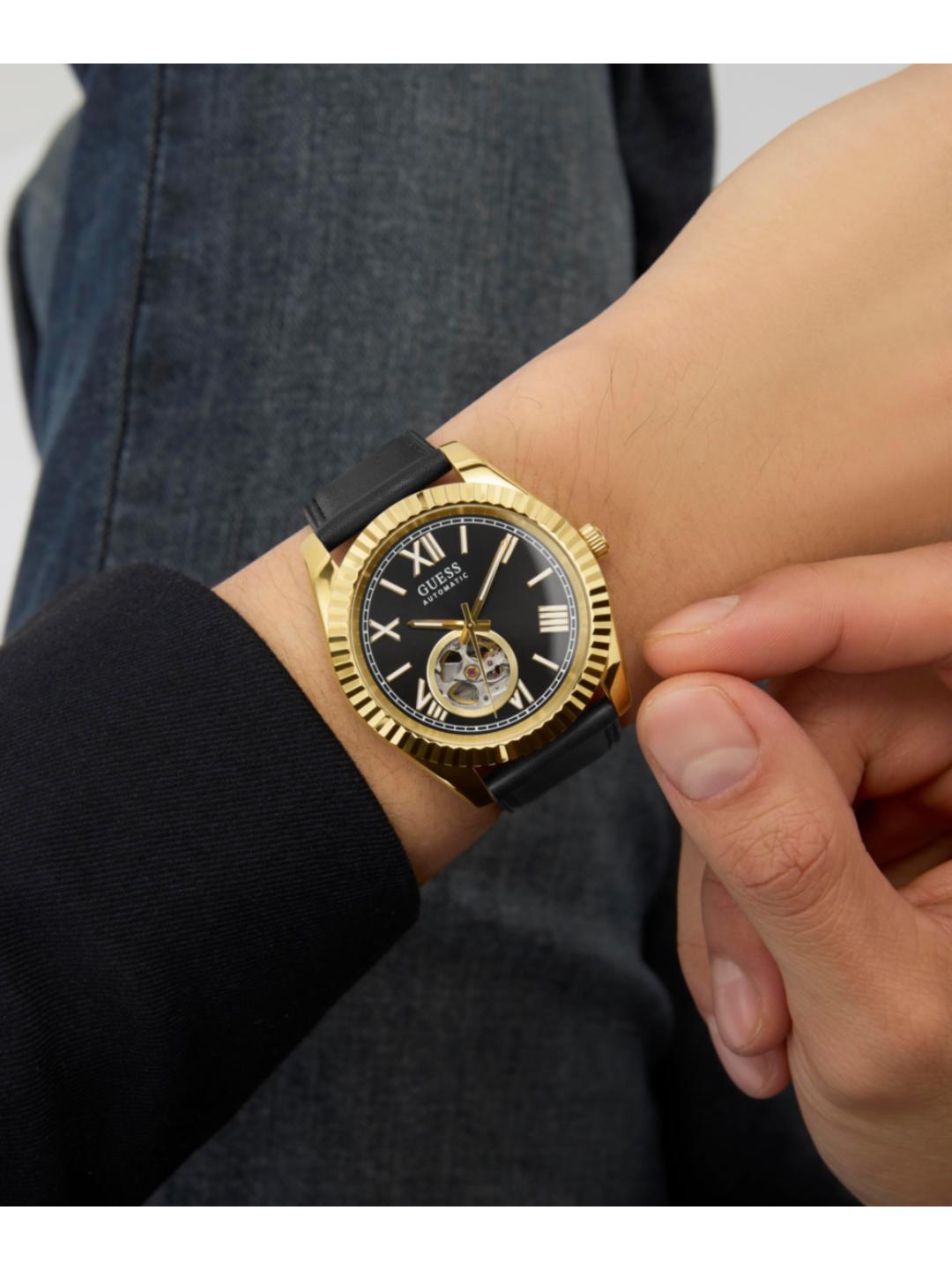 Guess Dress Automatic 42 mm Black Dial Men Watch GW0985G2