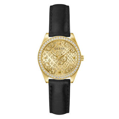 Guess Trend 32 mm Gold Dial Women Analog  Watch- GW0989L2